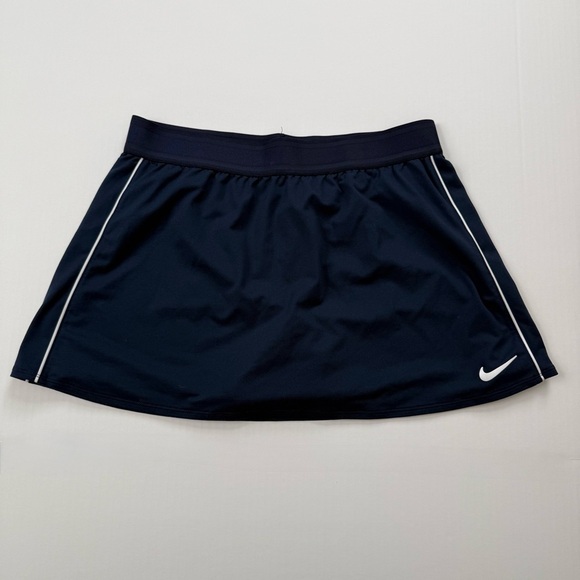 Nike Pants - Nike Dri-FIT Athletic Skort Navy Blue Built In Shorts Tennis Golf Size L